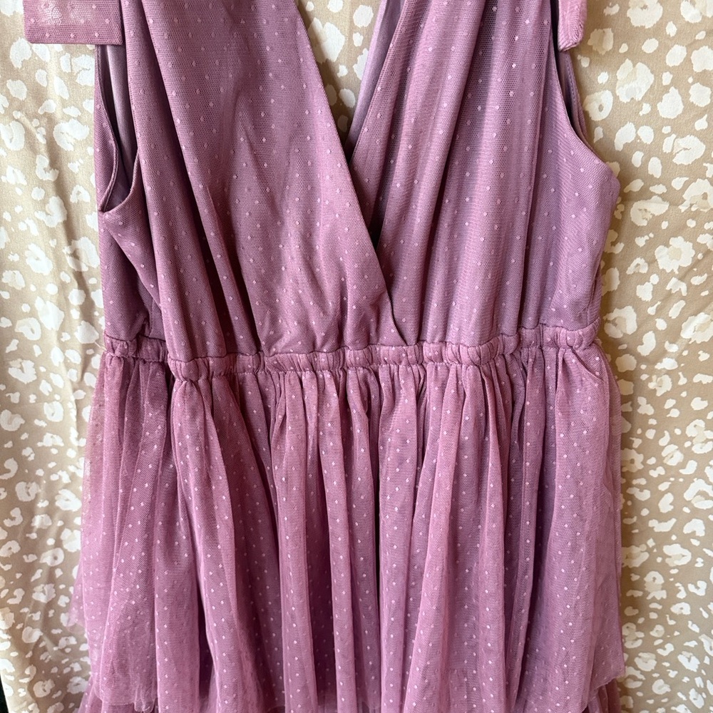 Elegant Mauve Midi Dress